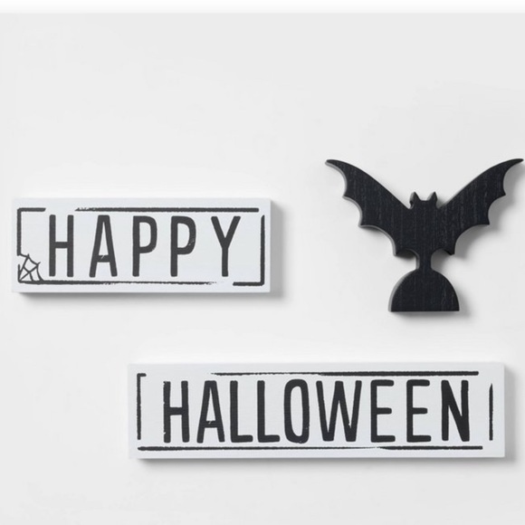 Dual sided wood block Hyde and Eek Halloween - Picture 5 of 5